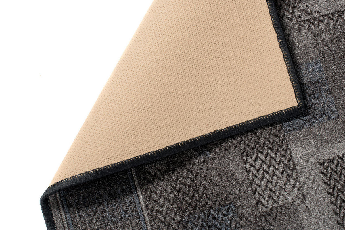 TEPPICHLÄUFER Anti-Rutsch Anthrazit rutschfest Gummiunterlage 67/1100 cm - Anthrazit, Textil (67/1100cm) - Tapiso