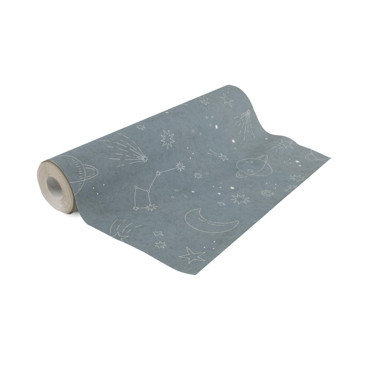 VLIESTAPETE Cosmos 1000x53cm - Blau, Papier/Kunststoff (53/1000cm) - Superfresco Easy