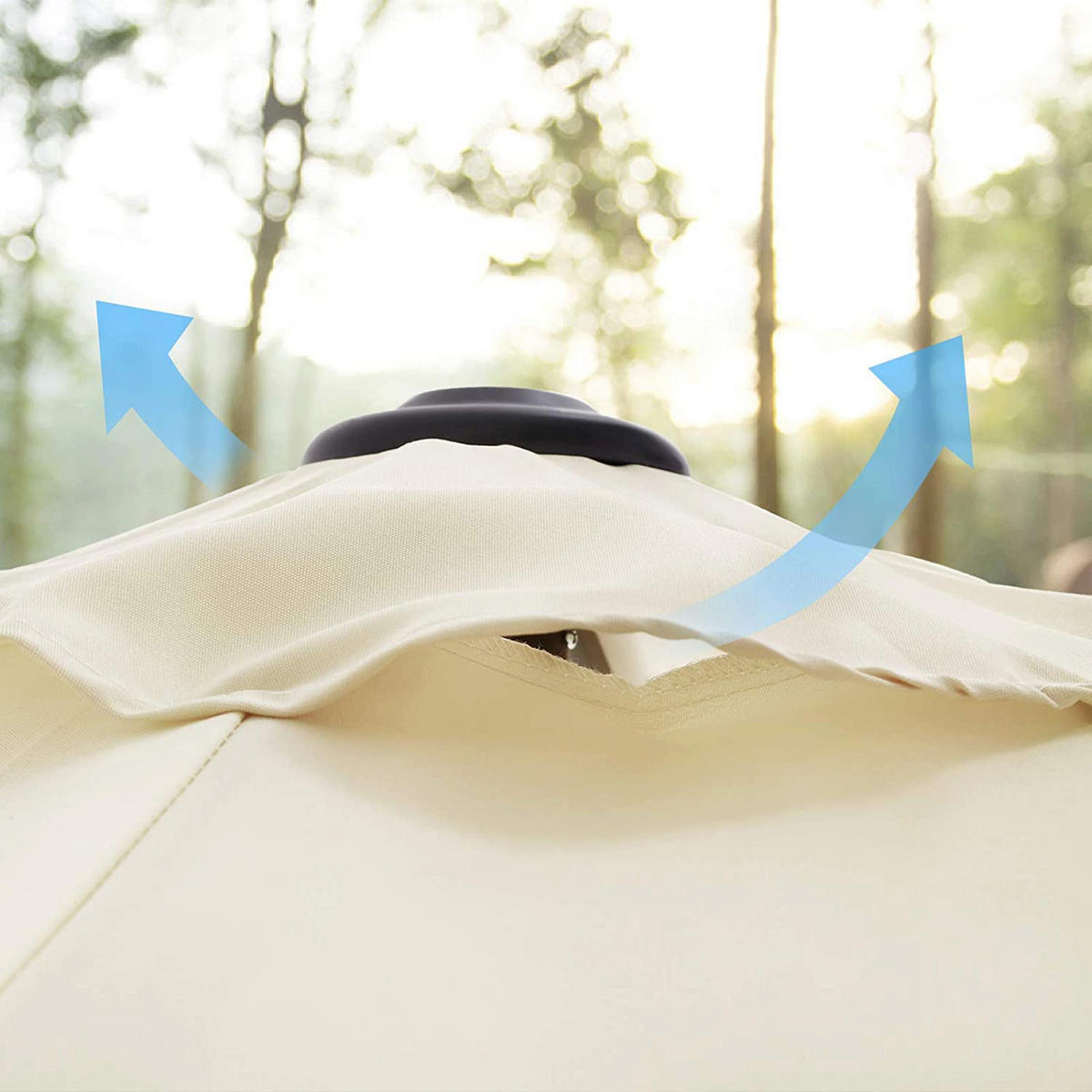 SONNENSCHIRM - Beige, Textil (200/200cm) - Hansiro