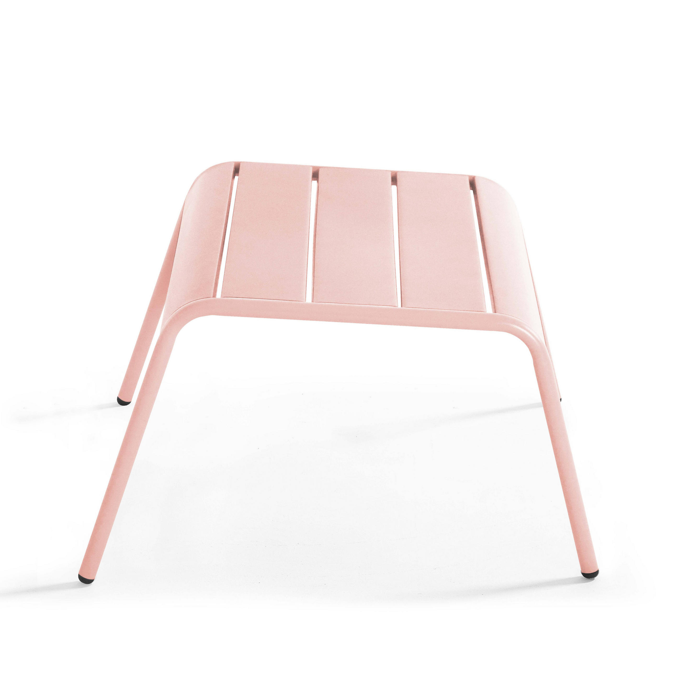 Thumbnail - Oviala Gartenhocker,, Pink, Metall, 1-Sitzer, quadratisch,Quadratisch, 44x30x40 cm, Gartenmöbel, Gartenstühle, Gartenhoc...