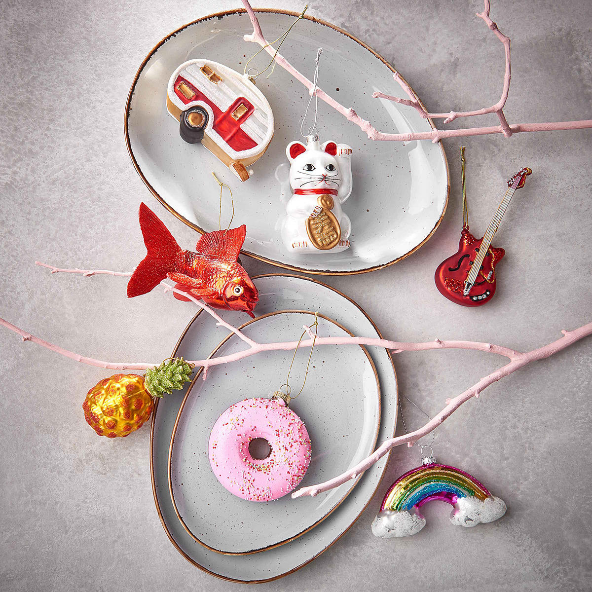 BAUMANHÄNGER Hang On Regenbogen - Multicolor, Glas (12cm) - BUTLERS