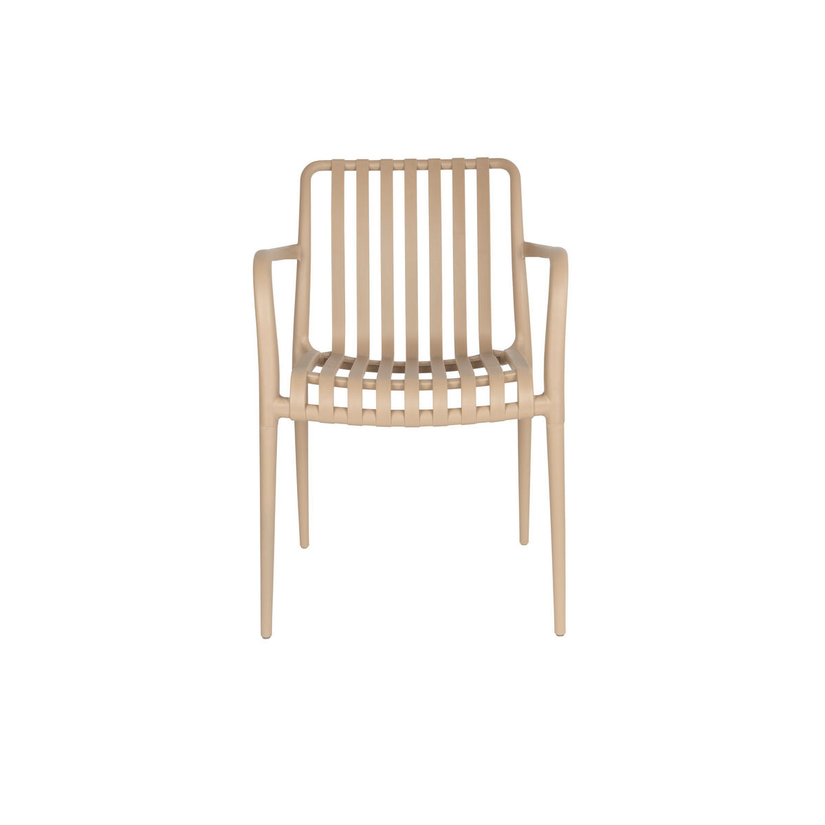 GARTENSTUHL Amae Beige - 4 er Set - Beige, Kunststoff (53/80.5/57cm) - Housecraft Living
