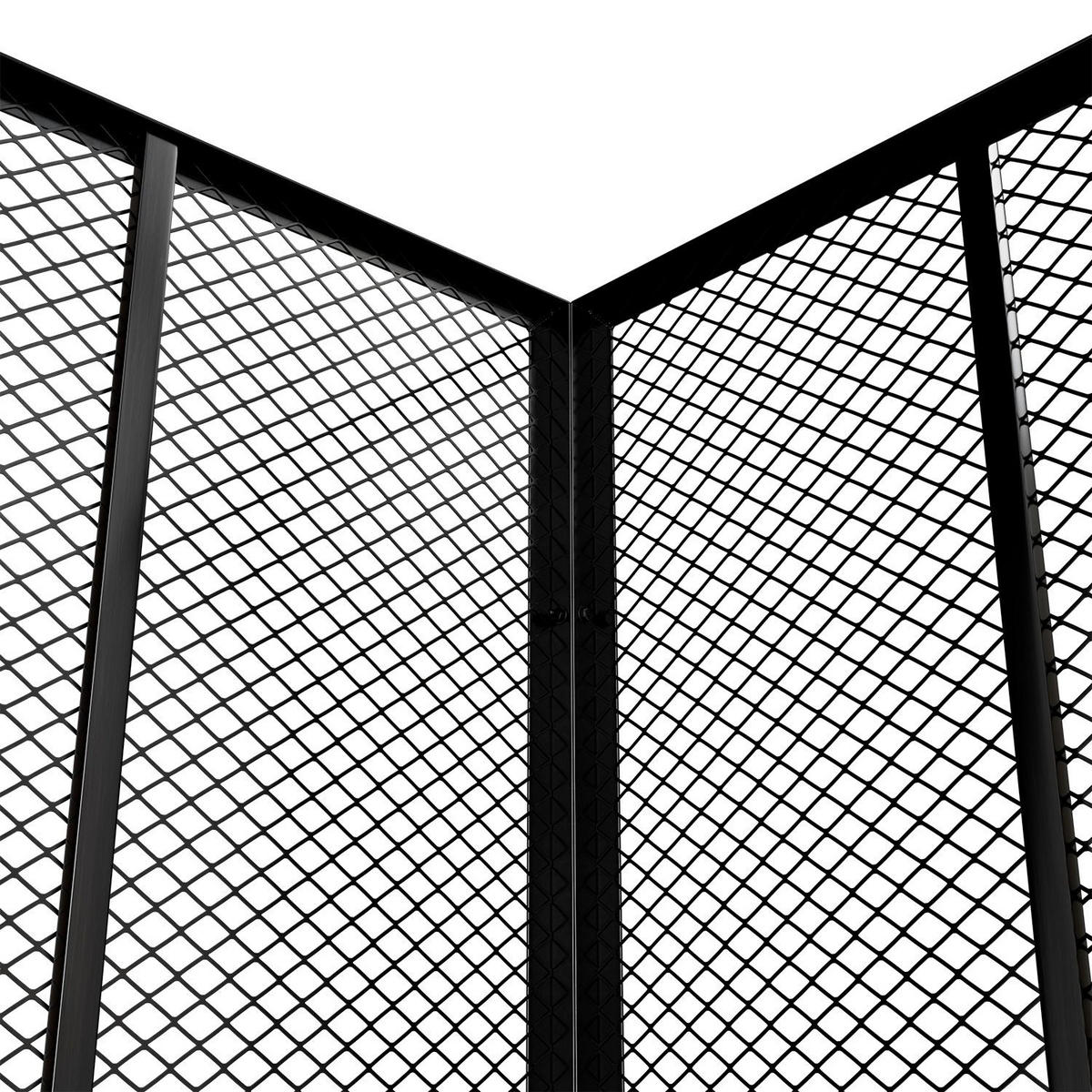 KOMPOSTER Metall schwarz 450L - Schwarz, Metall (80/70/80cm) - Juskys