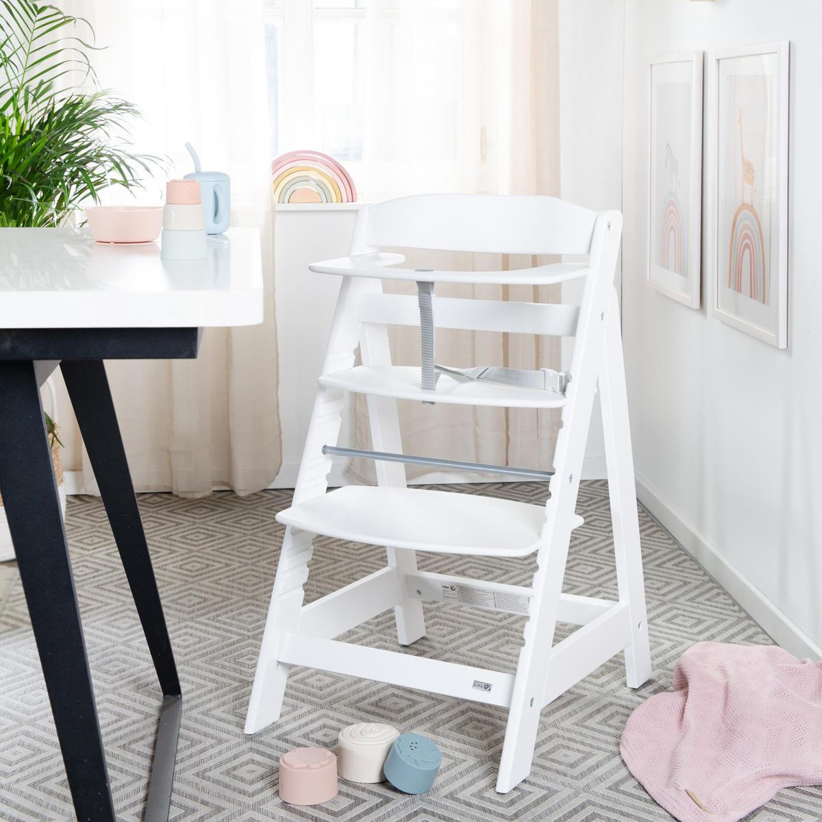 KINDERHOCHSTUHL Sit Up Flex Weiß - Weiß, Holzwerkstoff (44.5/80/54cm) - Roba
