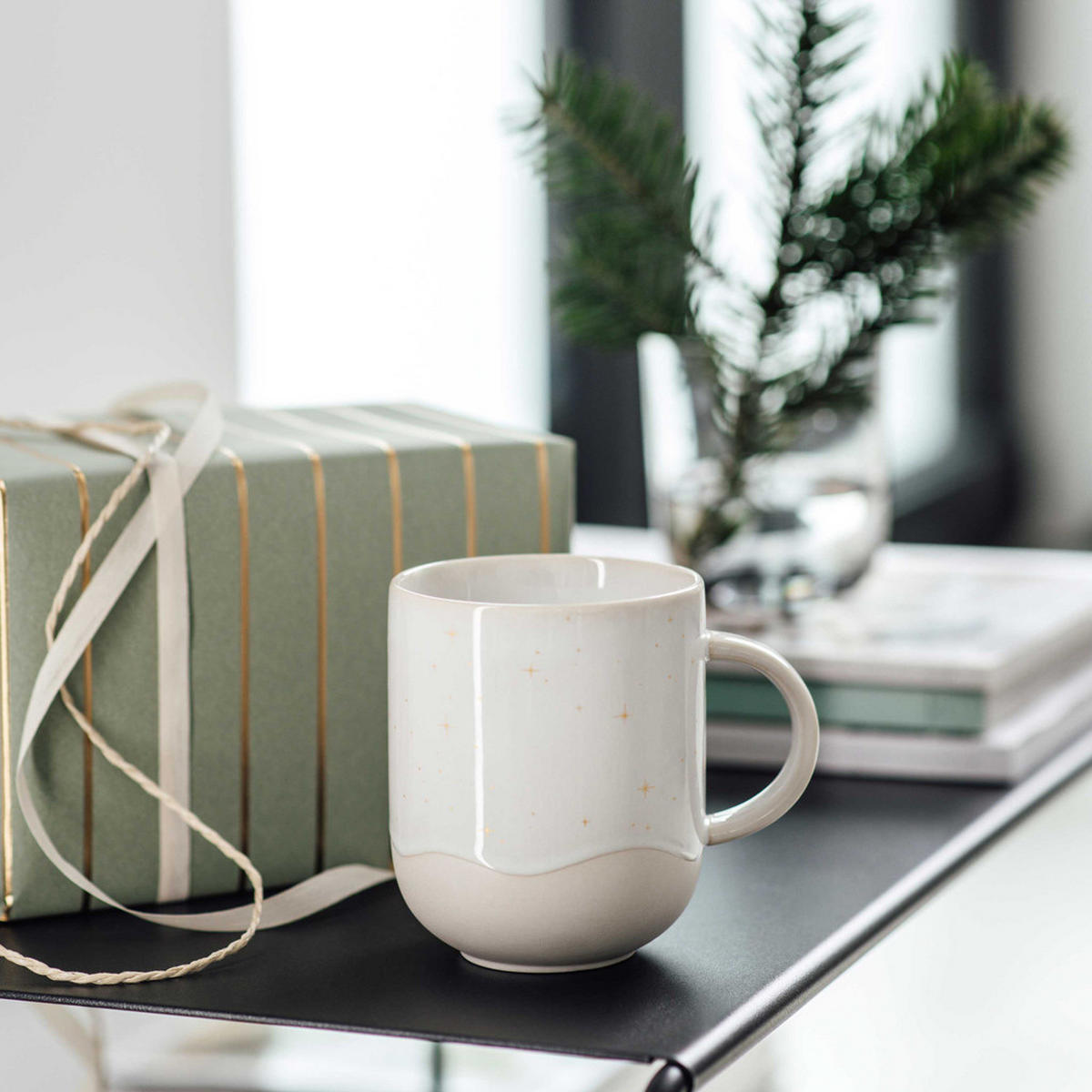 HENKELBECHER Winter Glow beige 360 ml 6er Set - Beige, Keramik (0.36L) - like.Villeroy & Boch