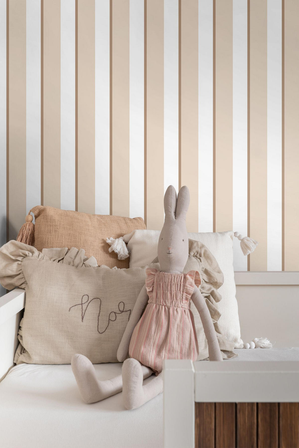 TAPETE Streifen 50 x 900 cm - Beige, Papier (50/900cm) - ESTAhome