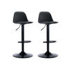 BARHOCKER 2er-Set - Polypropylen & Metall - Schwarz - XAFY - Schwarz, Kunststoff (39/101.5/41cm) - Vente-Unique