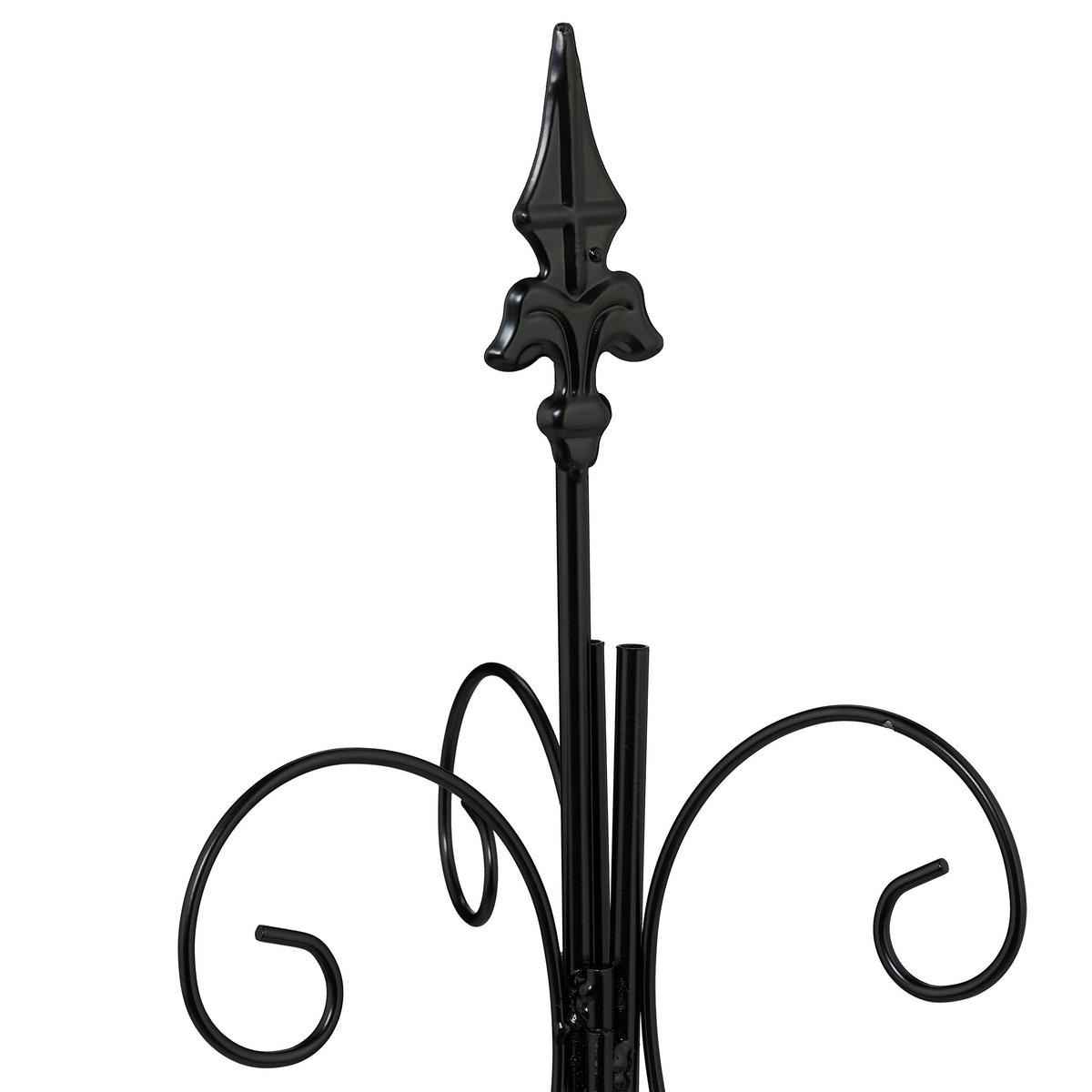 RANKHILFE - Schwarz, Metall (43/125/43cm) - Relaxdays