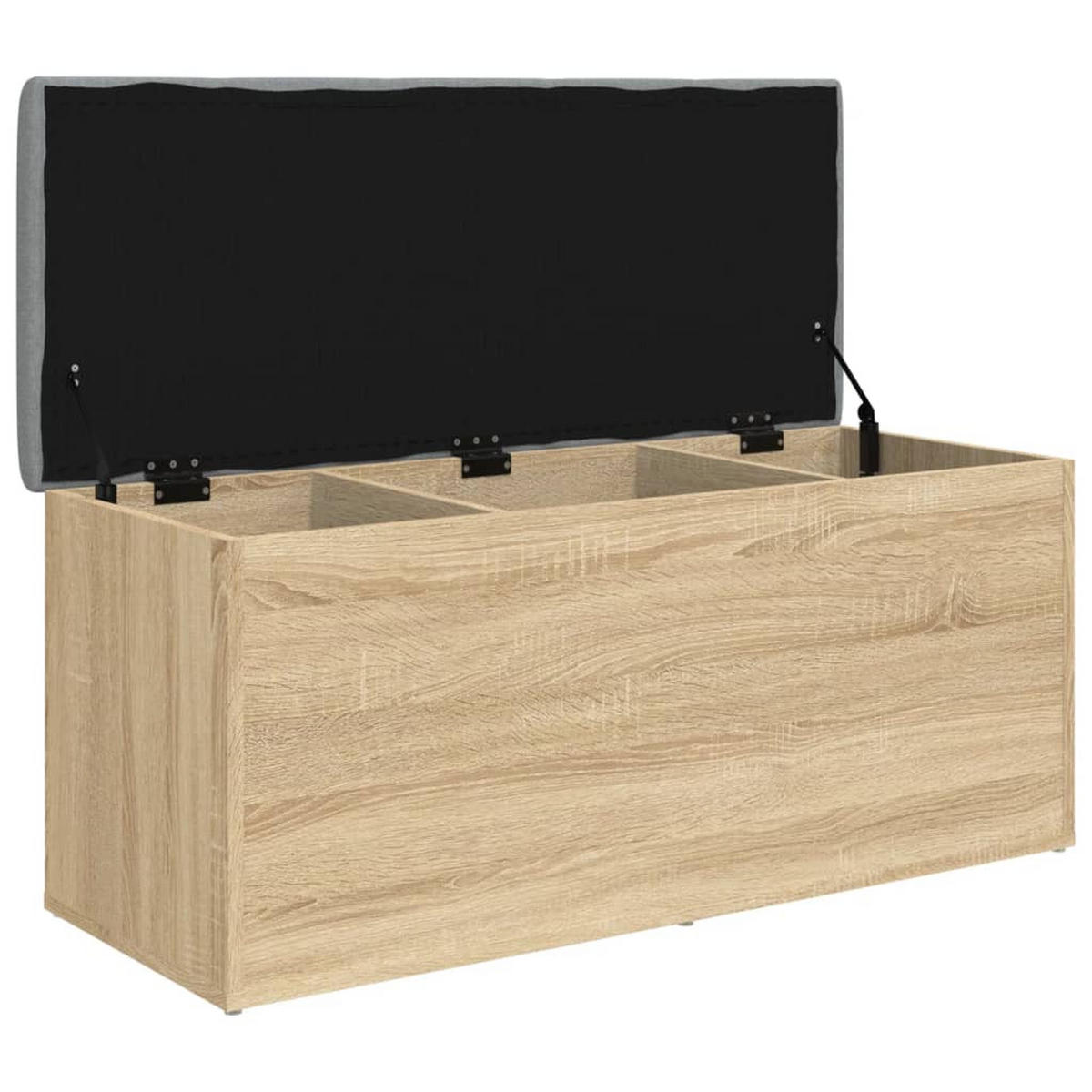 SITZBANK Jona mit Stauraum Sonoma-Eiche 102x42x45 cm - Sonoma Eiche, Holz (102/45/42cm) - DELUKE