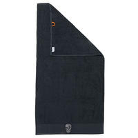 HANDTUCH Skull Totenkopf schwarz - Schwarz, Textil (50/100cm) - done