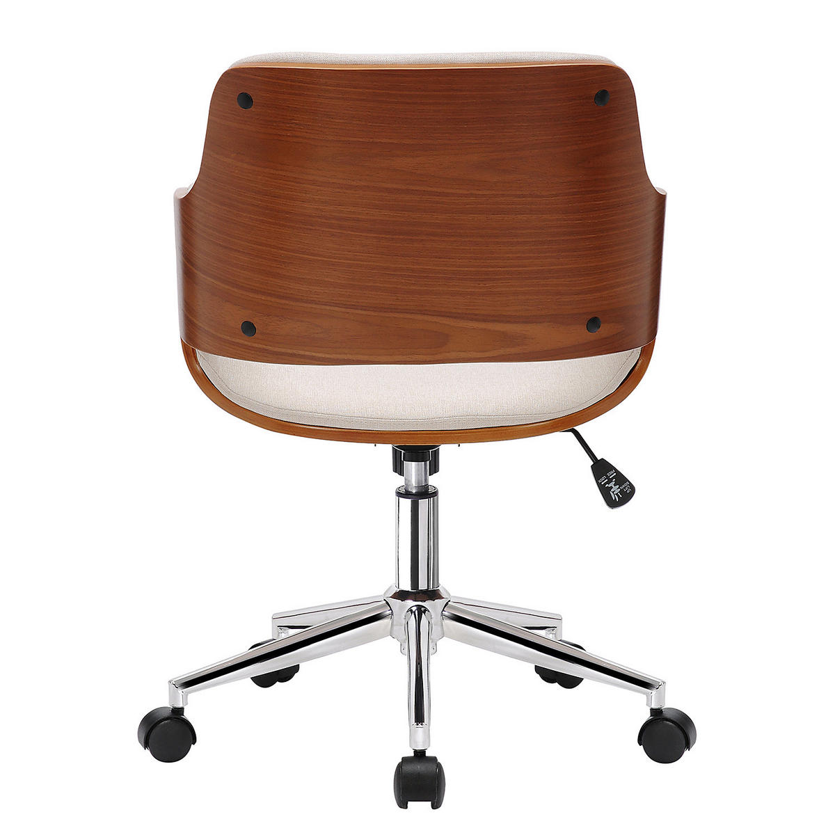 BÜRODREHSTUHL - Beige, Holzwerkstoff/Textil (54/82/60cm) - home24