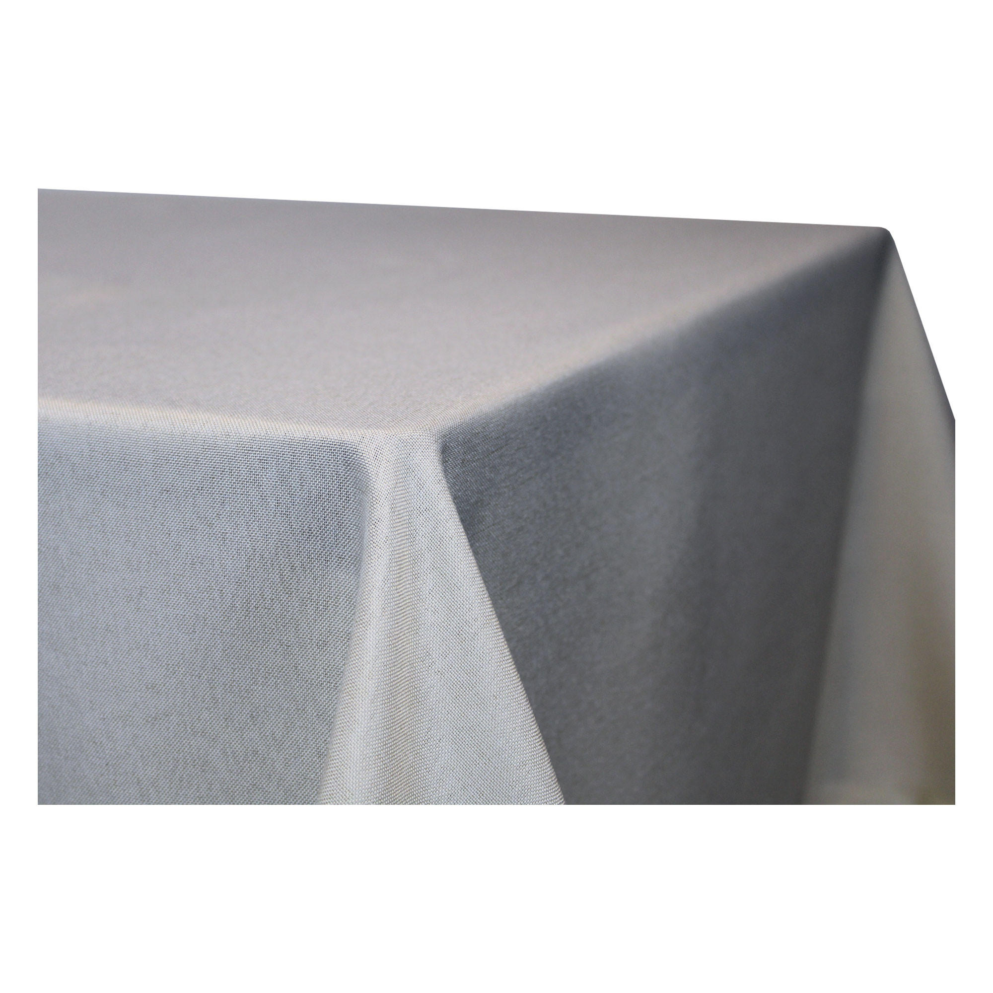 TISCHDECKE Leinenoptik 160/160 cm quadratisch Silber - Silberfarben, Textil (160/160cm) - TiborTex