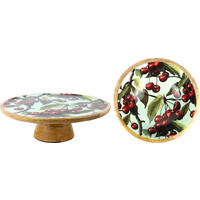 SERVIERPLATTE Cherry charm Ø30 cm - Naturfarben, Holz (30/10/30cm) - FURNARO