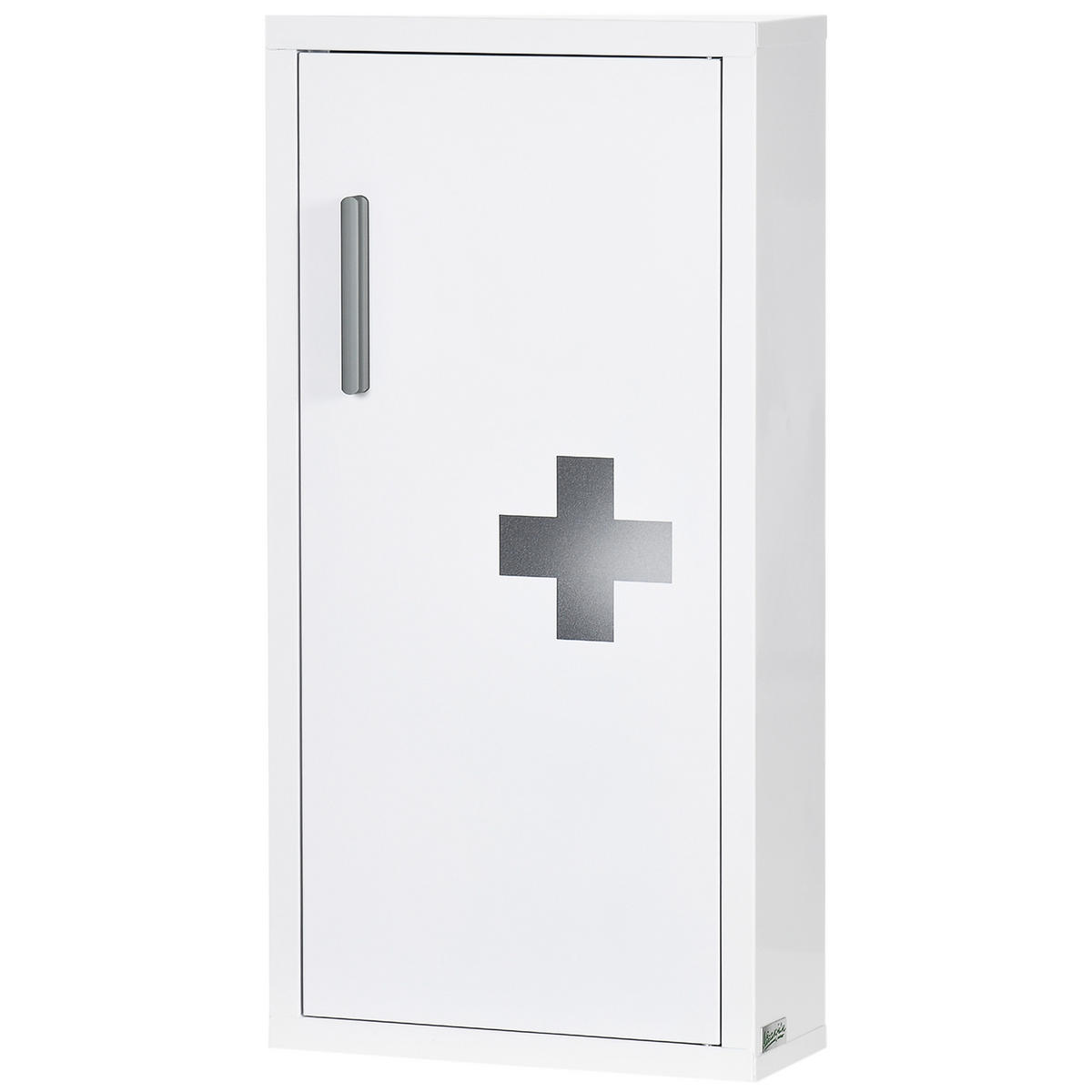 MEDIZINSCHRANK Weiß 30/12/60 cm - Weiß, Metall (30/60/12cm) - PANGIVO