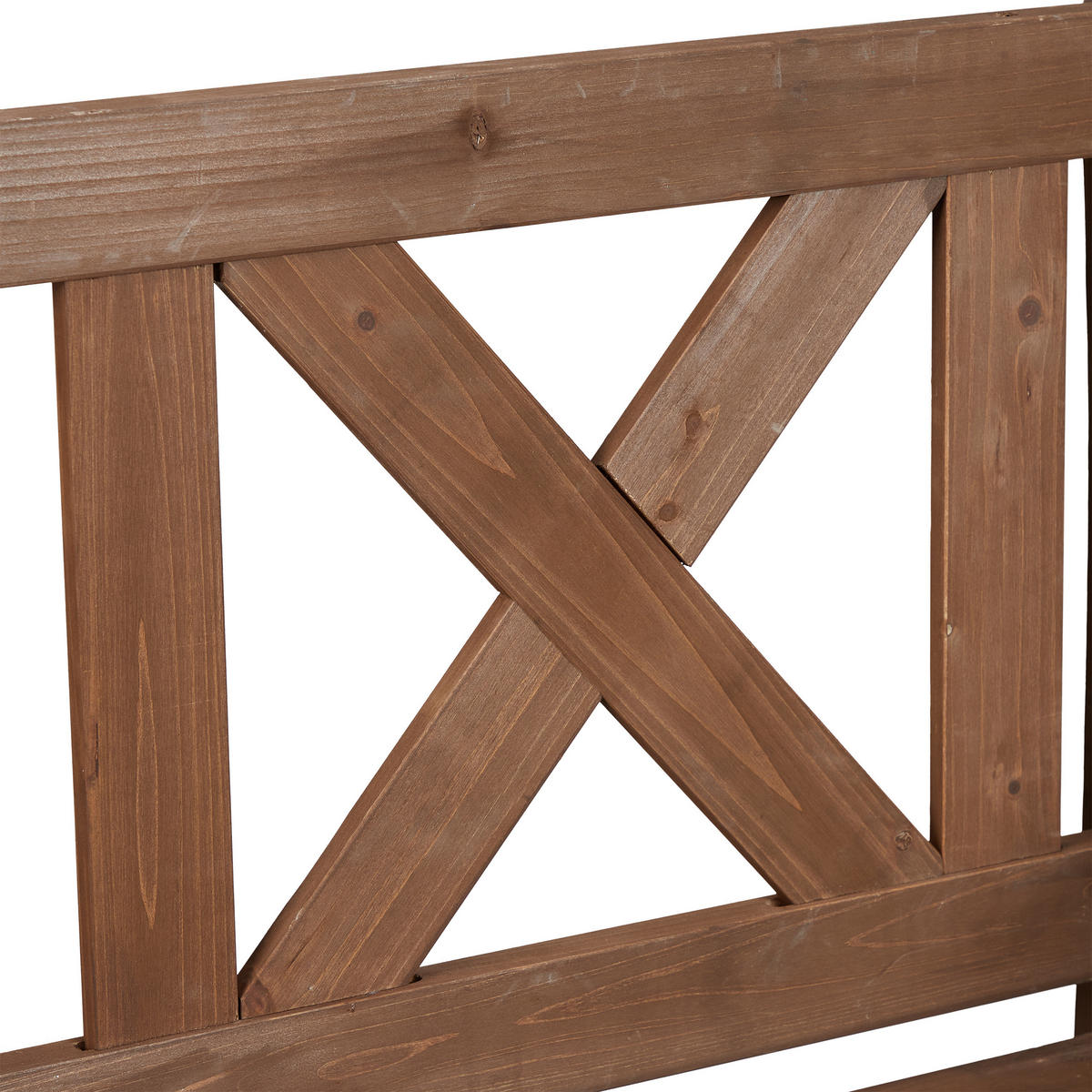 GARTENBANK - Dunkelbraun, Holz (115/85/60cm) - Relaxdays
