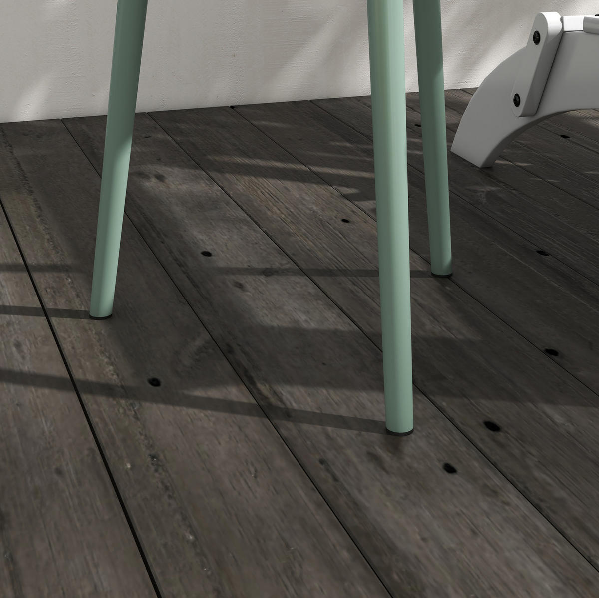 GARTENTISCH 40/40/50 cm grün aus Stahl mit erhöhtem Rand - Grün, Metall (40/40/50cm) - OKWISH