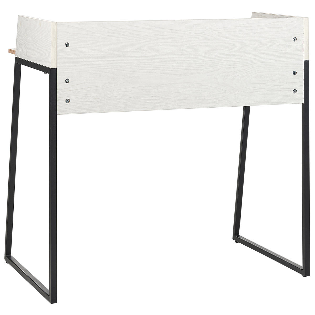 SCHREIBTISCH hellerHolzfarbton/weiß 90/60/90 cm Anah - Hellgrau, Holzwerkstoff (60/90/90cm) - Beliani