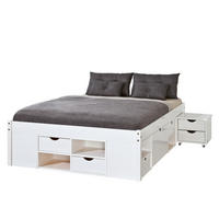BETT Weiß - Weiß, Holz (160/200cm) - ebuy24