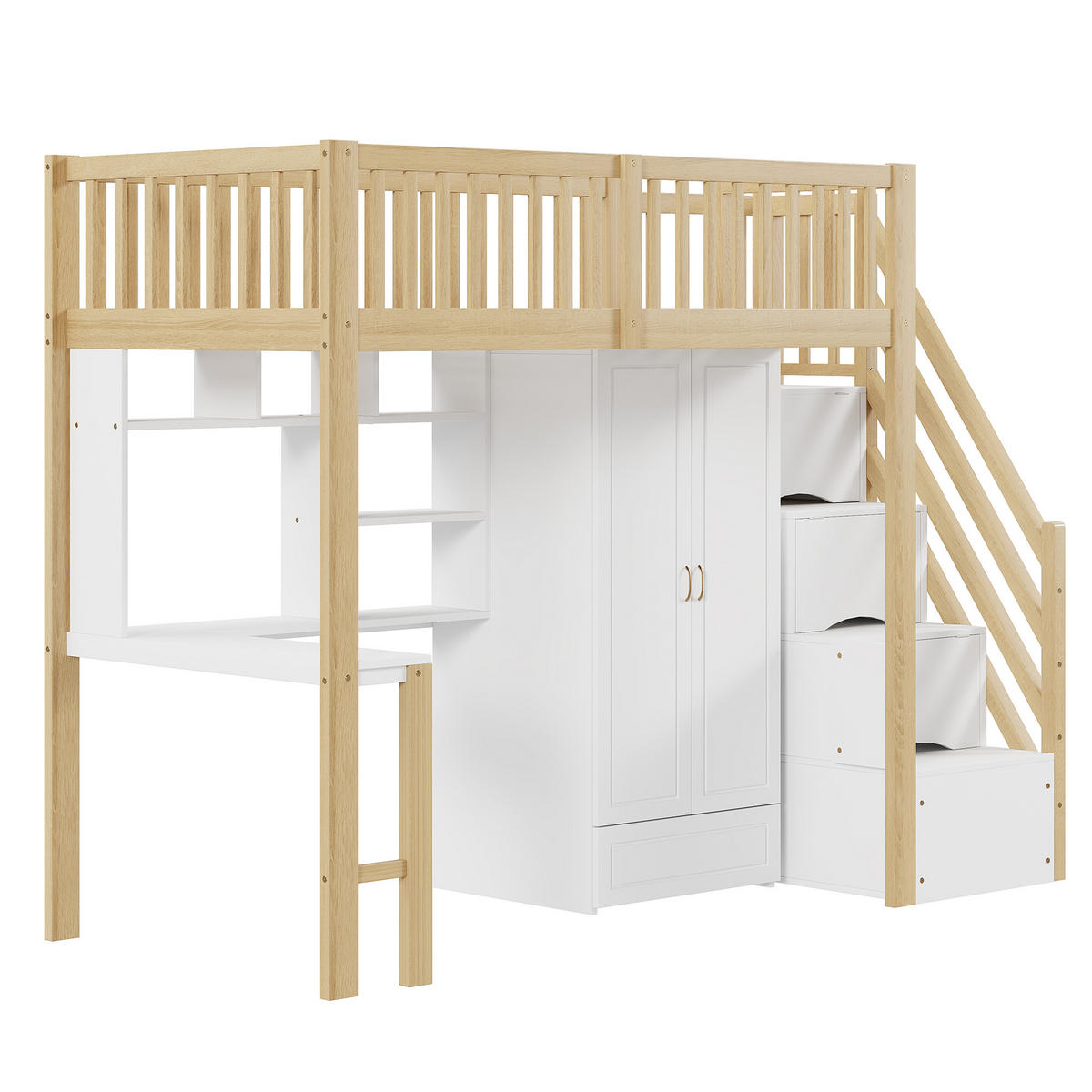 HOCHBETT 90/200 cm Holzfarbe - Ahornfarben/Weiß, Holz - Raumix