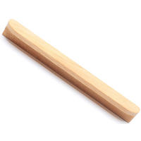 MÖBELGRIFF BA 160mm, Holzgriff Buche massiv, Griffleiste Küche - Naturfarben, Holz (2.5/2/18.2cm)