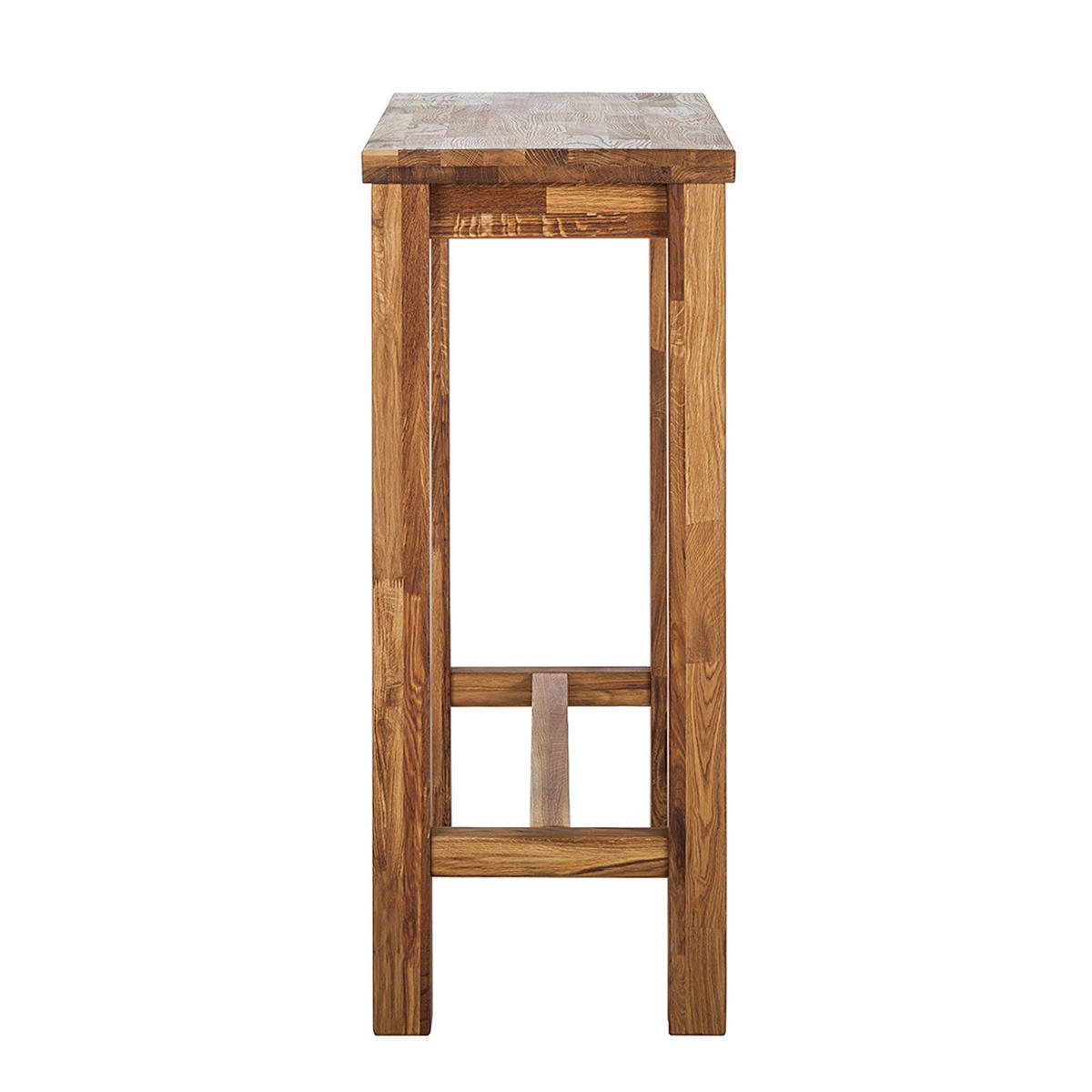 BARTISCH - Eiche massiv - Eichefarben, Holz (45/108/107cm) - home24