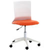 DREHSTUHL Lederlook orange - Weiß/Orange, Kunststoff/Textil (61/92/61cm) - CLP