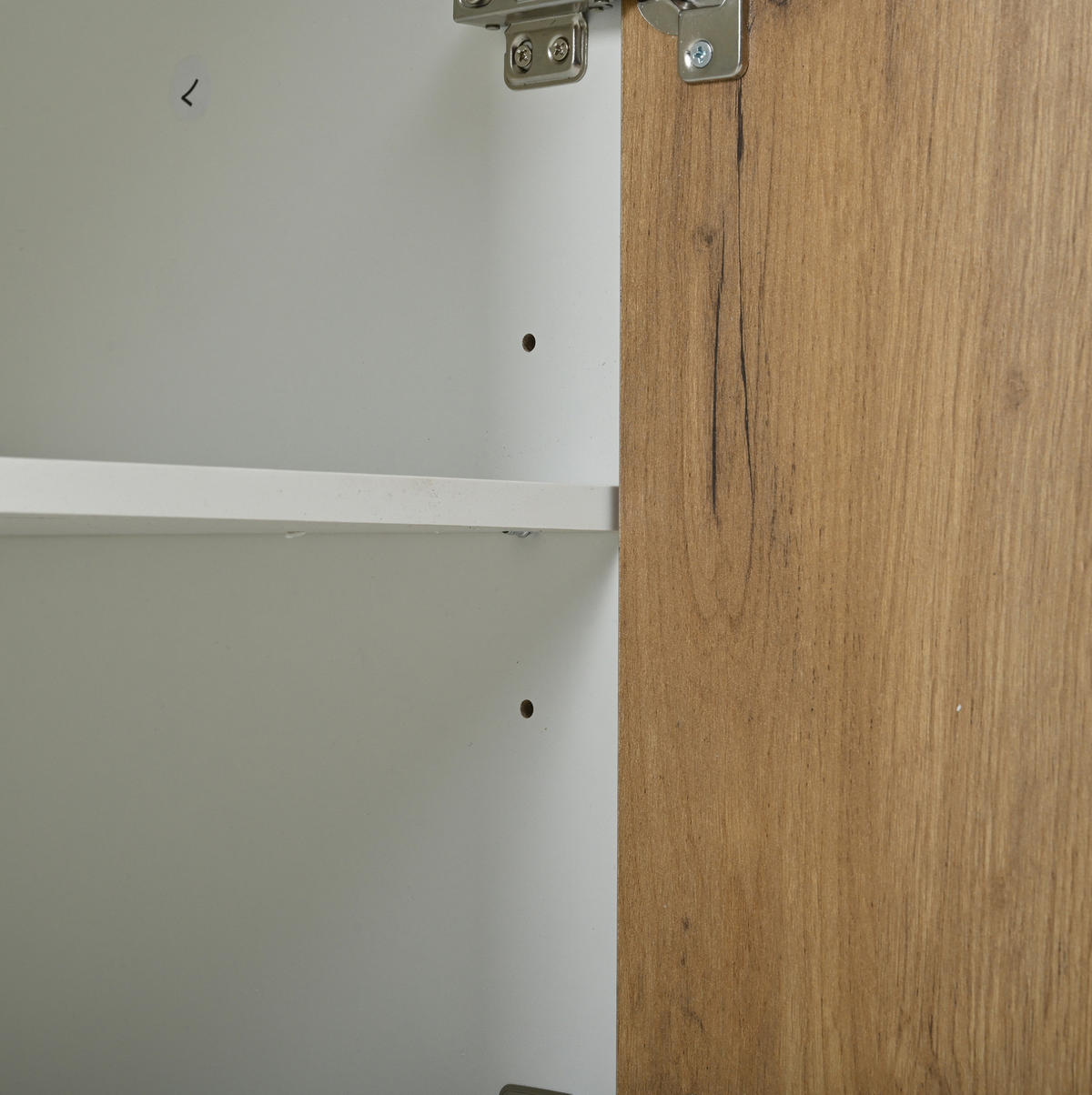 SCHUHSCHRANK aus Spanplatte 85x36x85cm in Weiß mit 5-teiligem Flurset - Weiß, Holzwerkstoff (85/85/36cm) - Modfu