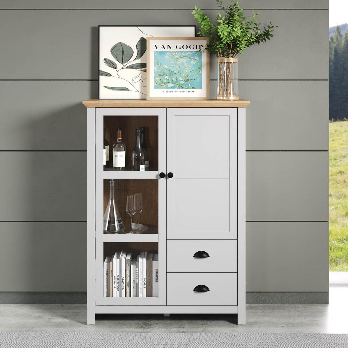 HIGHBOARD Landside Grau - Grau, Holzwerkstoff (97/130/41cm) - ebuy24