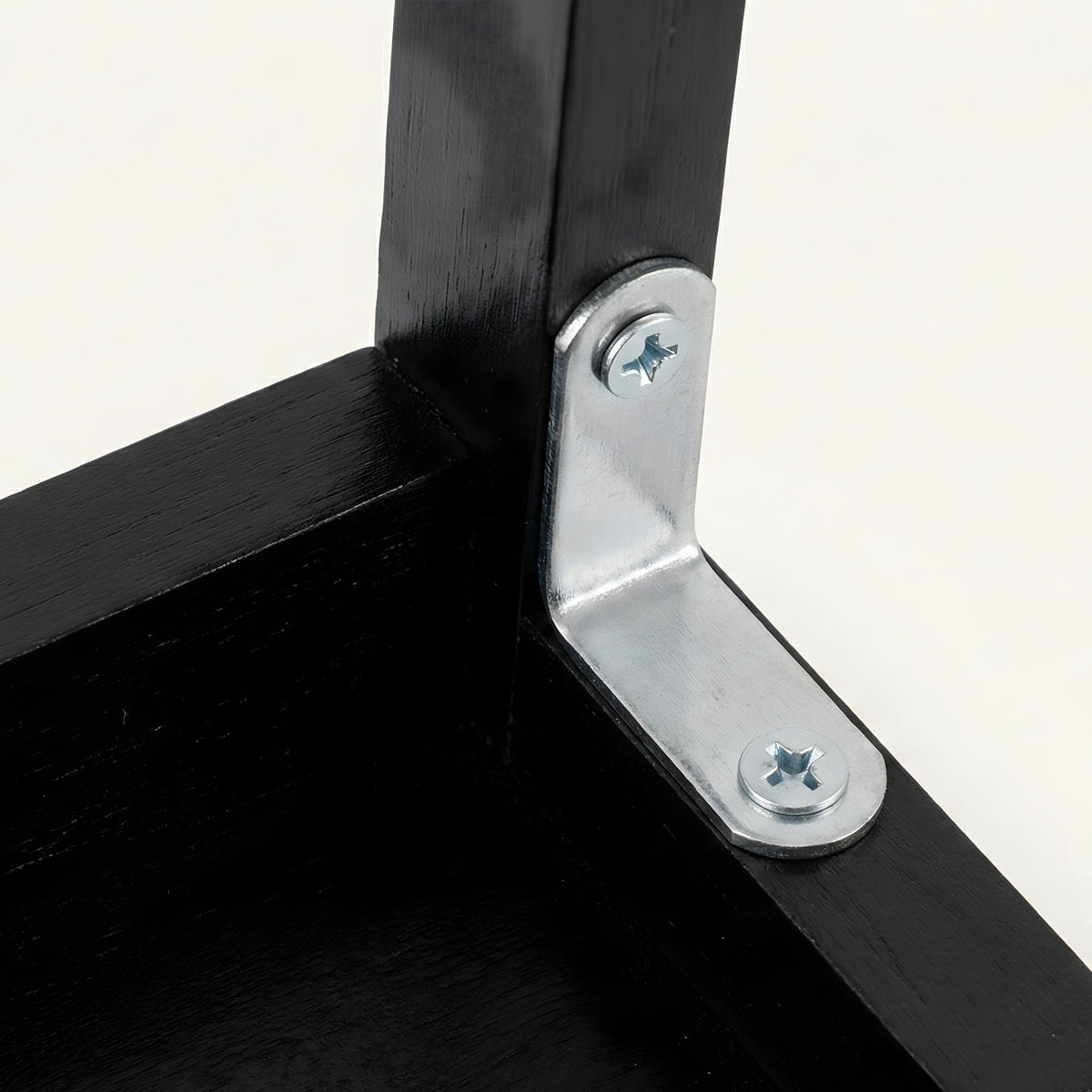 HOCKER Krok Bambus H. 46 cm - Schwarz, Naturmaterialien (44/46/44cm)