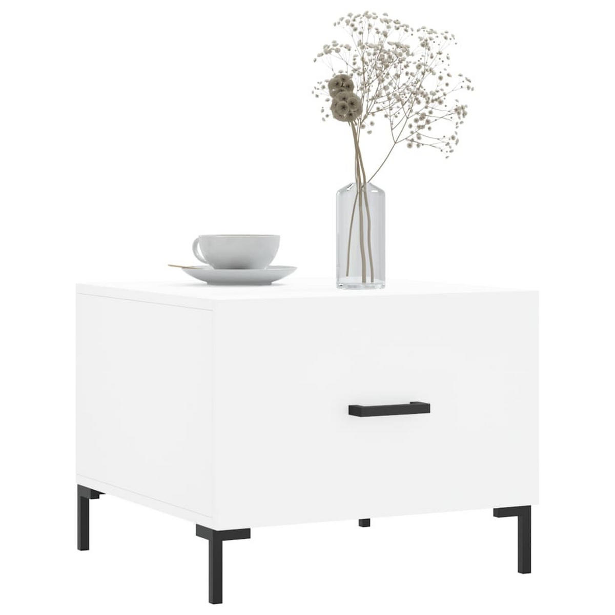 COUCHTISCH Weiß 50x50x40 cm Holzwerkstoff - Weiß, Holzwerkstoff (50/50/40cm) - furnicato