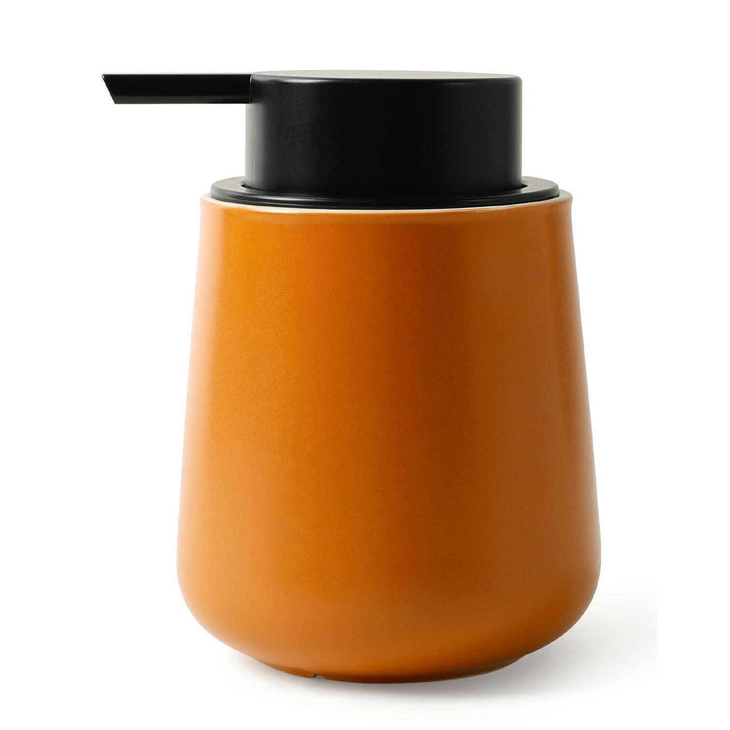 SEIFENSPENDER Keramik Rotbraun 350ml - Orange, Keramik (9/12/9cm)