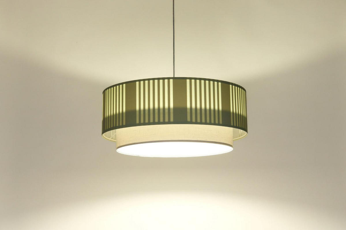 HÄNGELEUCHTE Grün 70/98 cm - Weiß/Grün, Kunststoff (28/1.2/98cm) - ONZENO