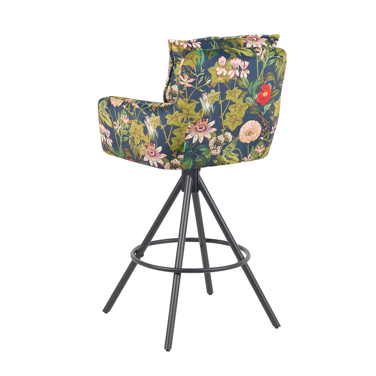 BARHOCKER Nila 2er-Set - Multicolor/Schwarz, Textil/Metall (55/102/58cm) - DUBI Möbel