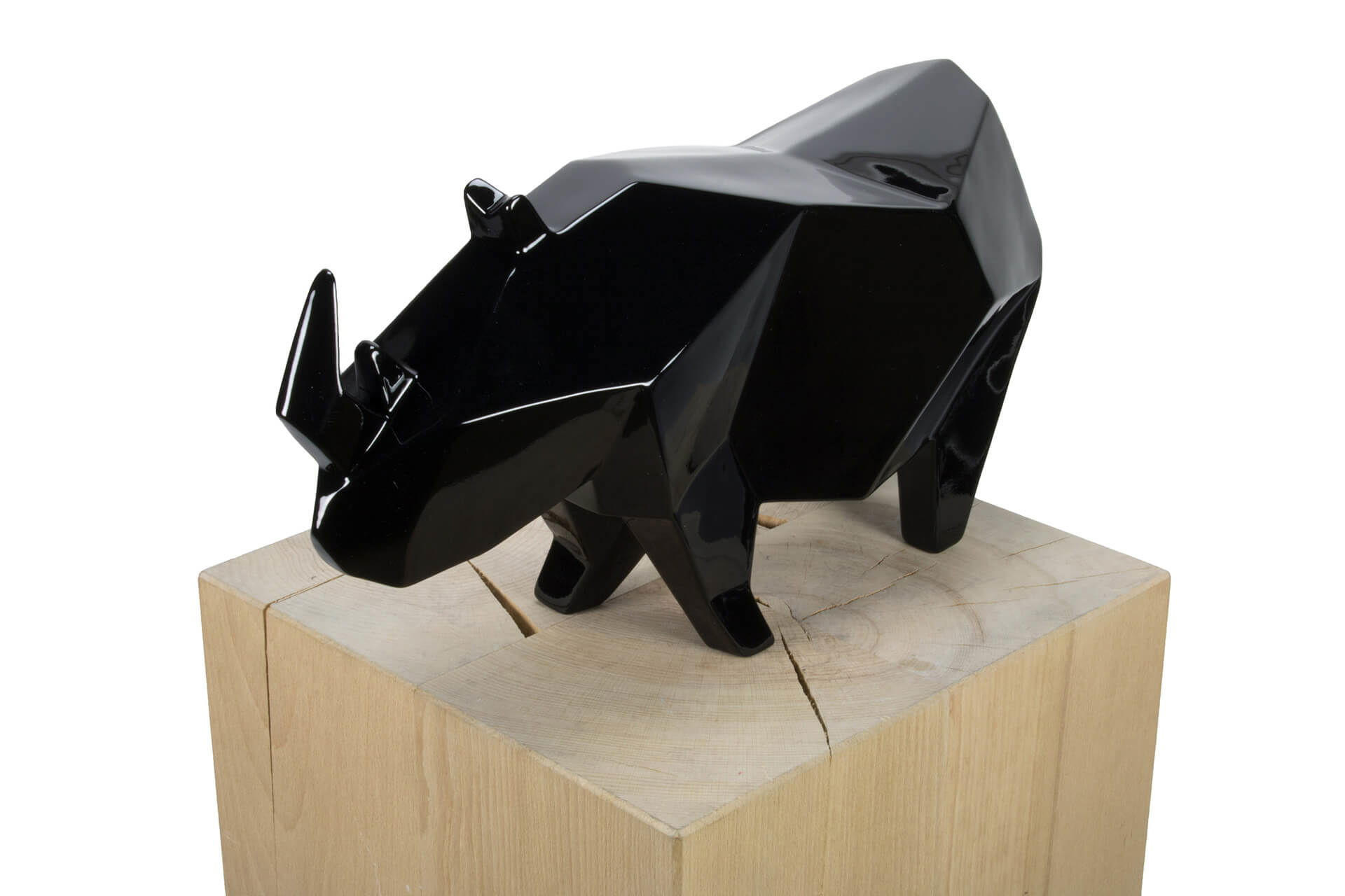 SKULPTUR Schwarz 40/20 cm - Schwarz, Stein (40/20/14cm) - KUNSTLOFT
