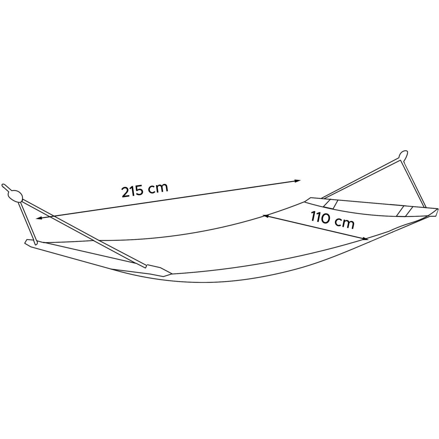 Thumbnail - Konsimo® Hängematte, Rot, Textil, 310x4x110 cm, Hergestellt in Europa, Gartenmöbel, Hängematten
