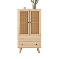 HIGHBOARD 60/40/120 cm in Eiche mit 2 Türen & 2 Schubladen - Eichefarben, Holzwerkstoff (60/120/40cm) - BEAOK