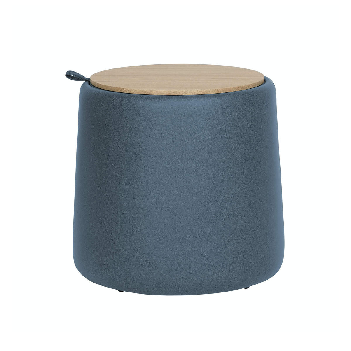 POUF Ranunculus 45/45/42 cm - Blau, Holz (45/42/45cm) - Mobili Rebecca