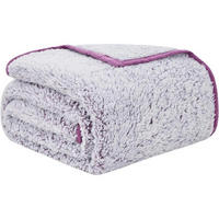 KUSCHELDECKE Sherpa 152 x 203 cm Lila - Flieder, Textil (150/200cm)