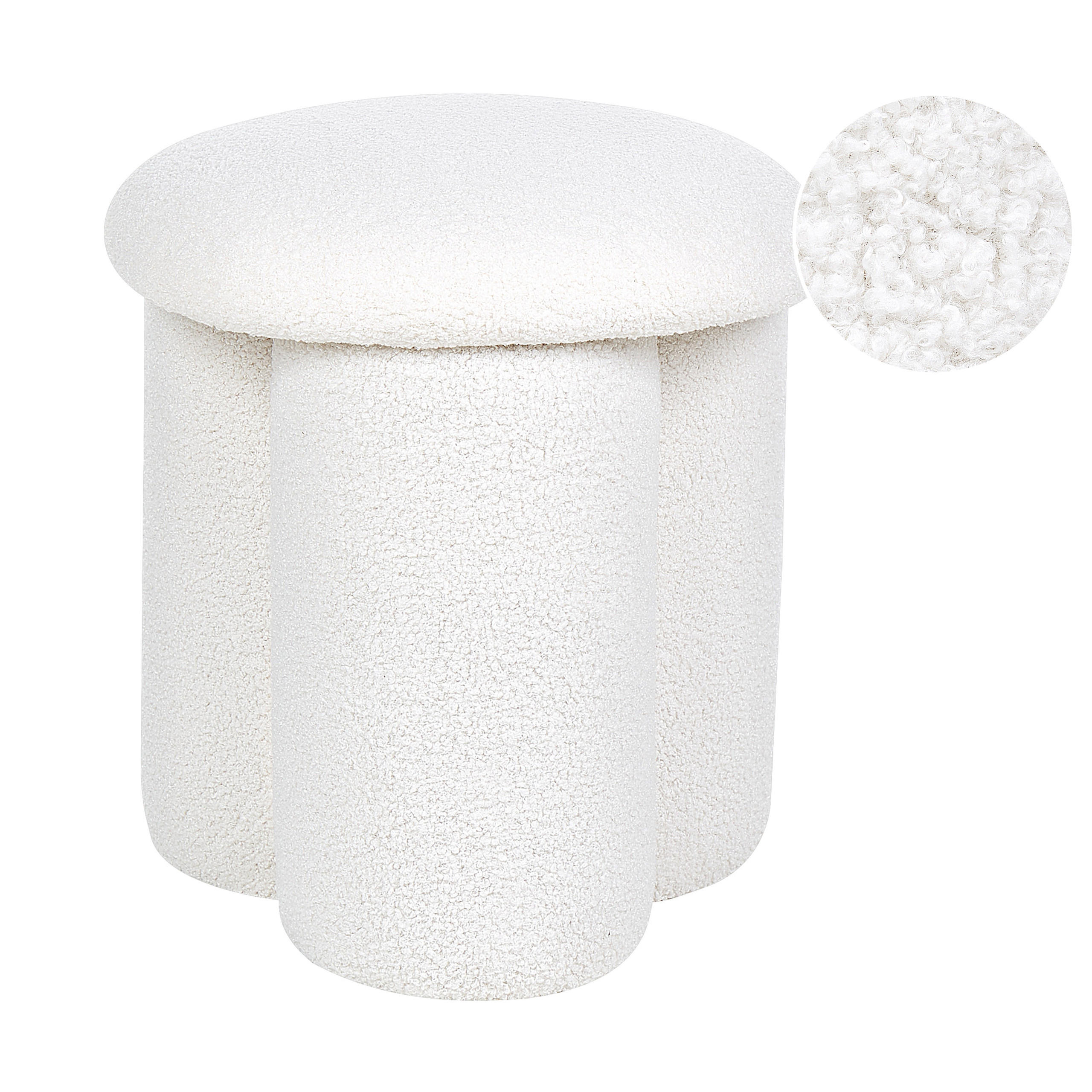 POUF alb crem Carrington