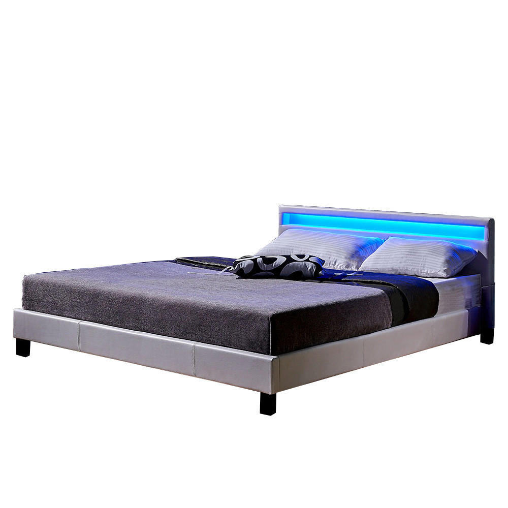 LED BETT ASTRO - Weiß - Weiß, Kunststoff - Home Deluxe