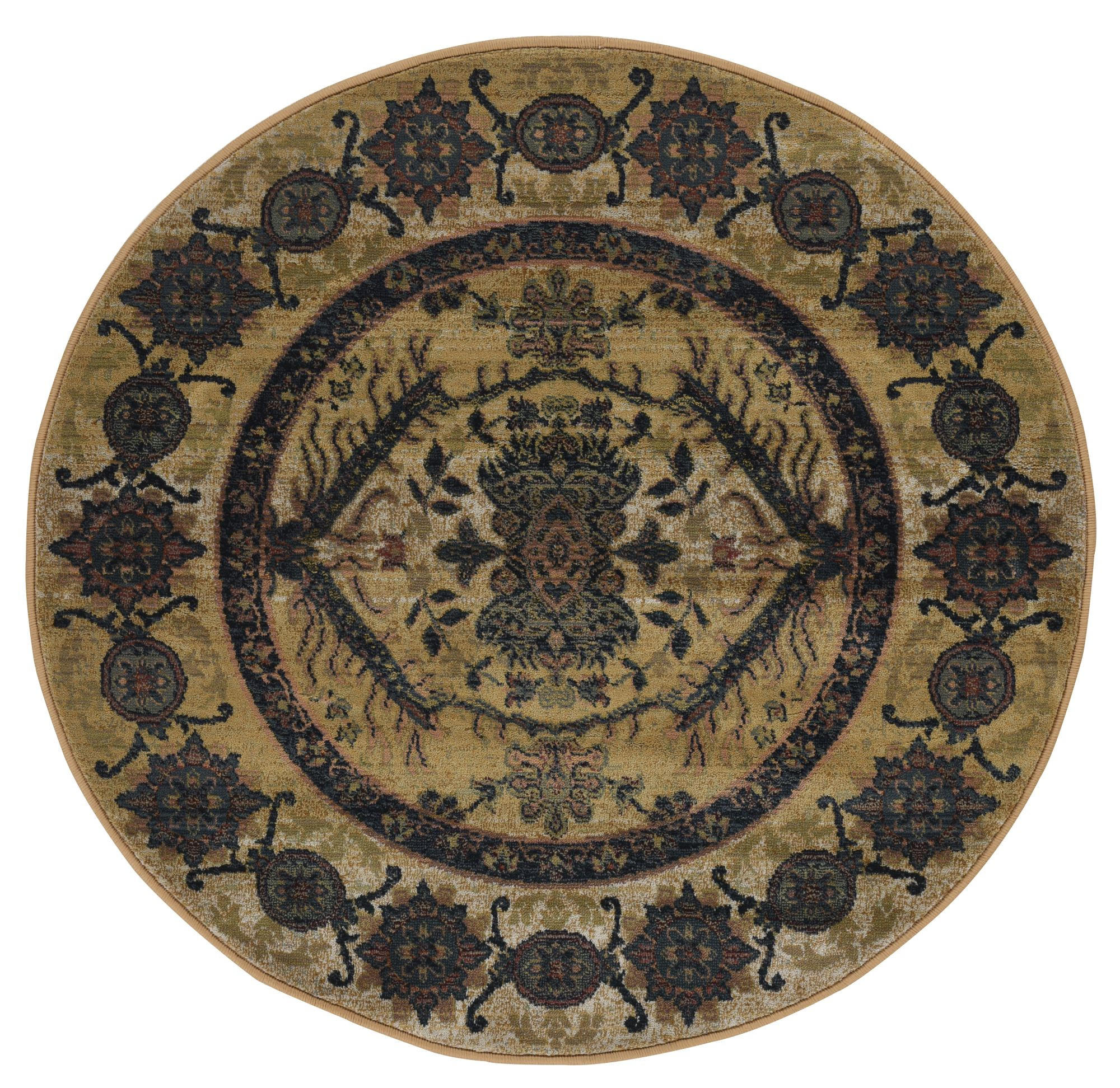 WEBTEPPICH Gabiro 3070 200x200 cm - Beige, Textil (200/200cm) - THEKO