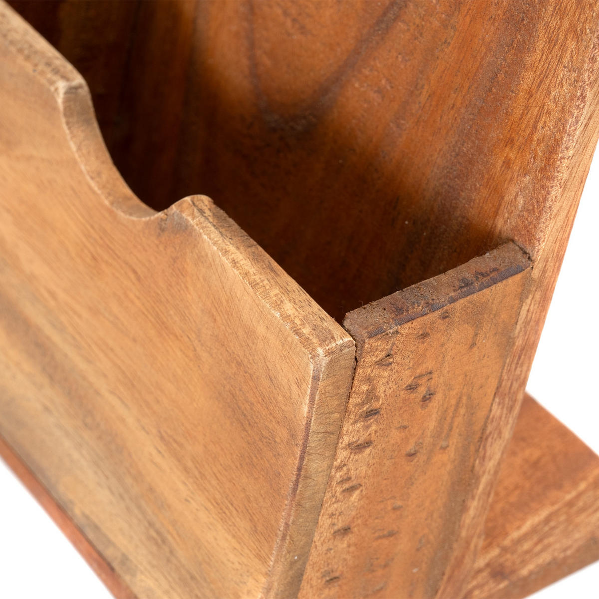 ORGANIZER Mika Mahagoni Massivholz, passend bis DIN A5 Größe naturfarben - Naturfarben, Holz (12/17/20cm) - CREEDWOOD