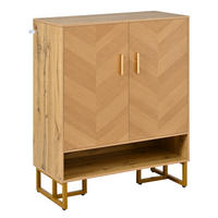 SCHUHSCHRANK aus MDF 80x38x100cm in Natur mit Soft-Close - Naturfarben, Holzwerkstoff (80/100/38cm) - Modfu