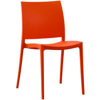 GARTENSTUHL Kunststoff Orange - Orange, Kunststoff (42/81/49cm) - CLP
