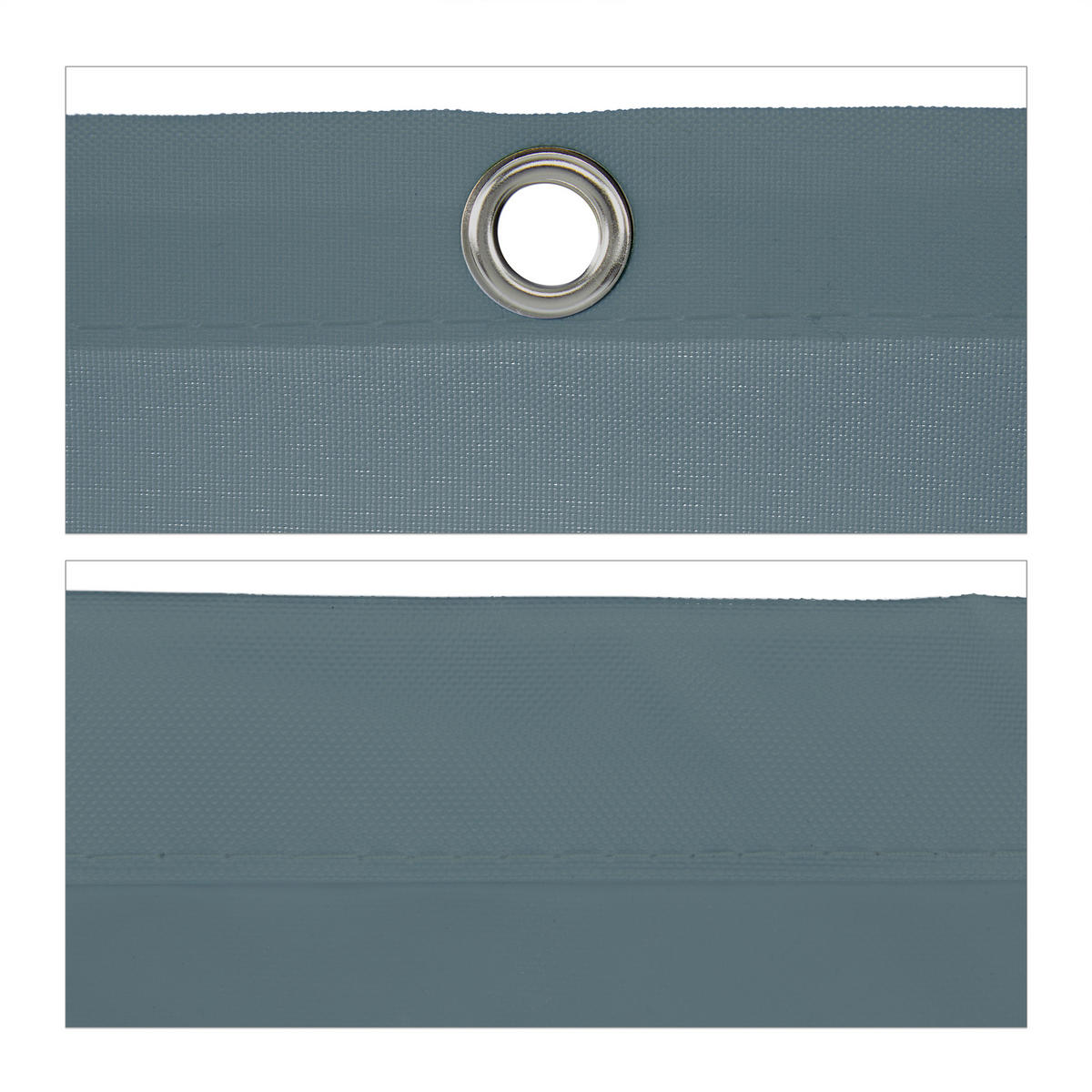 SONNENSEGEL - Blaugrau, Textil/Metall (300/200cm) - Relaxdays