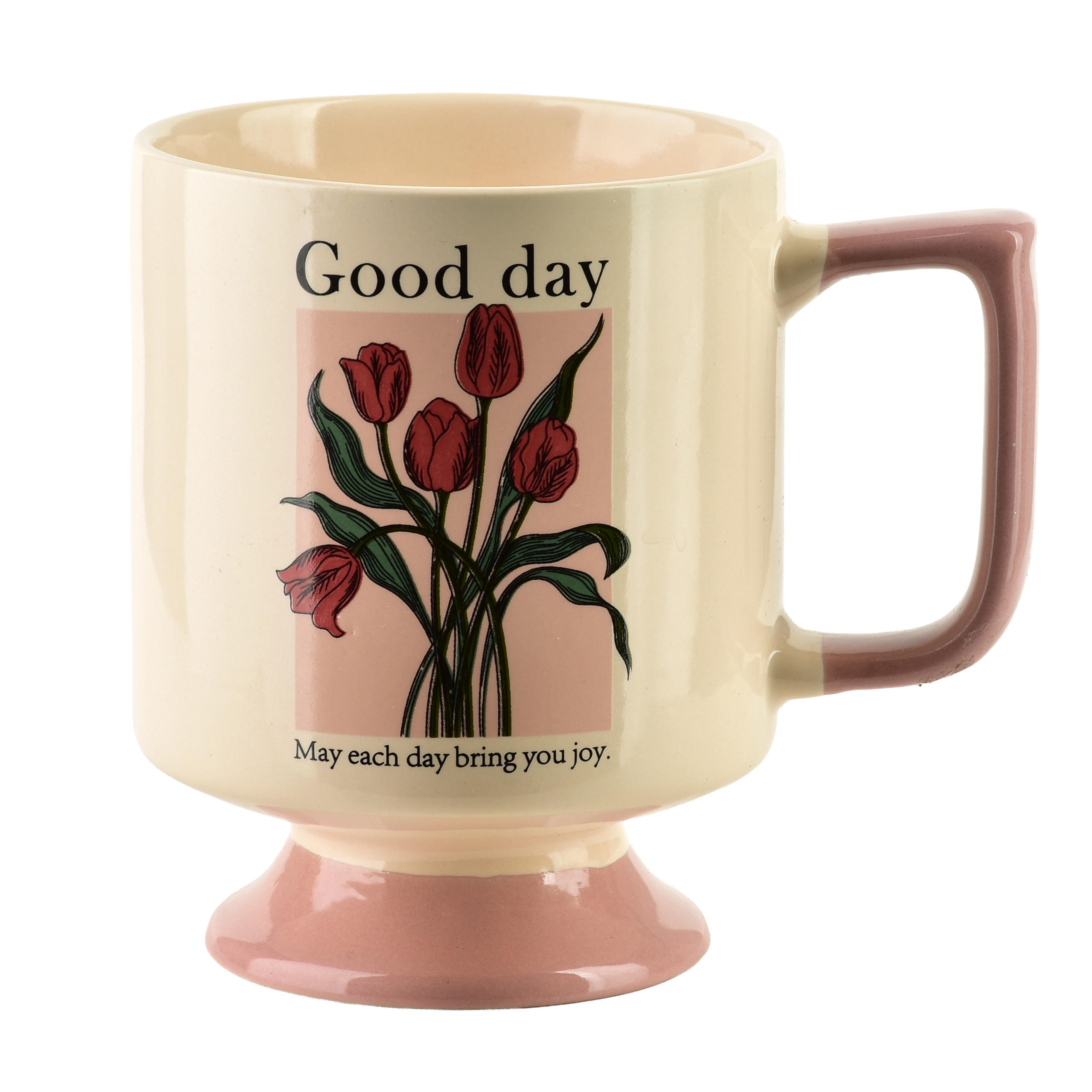 BECHER Rejka Rosa 8/11.5/10.5 cm Porzellan - Rosa, Keramik (0.3L) - Mondex