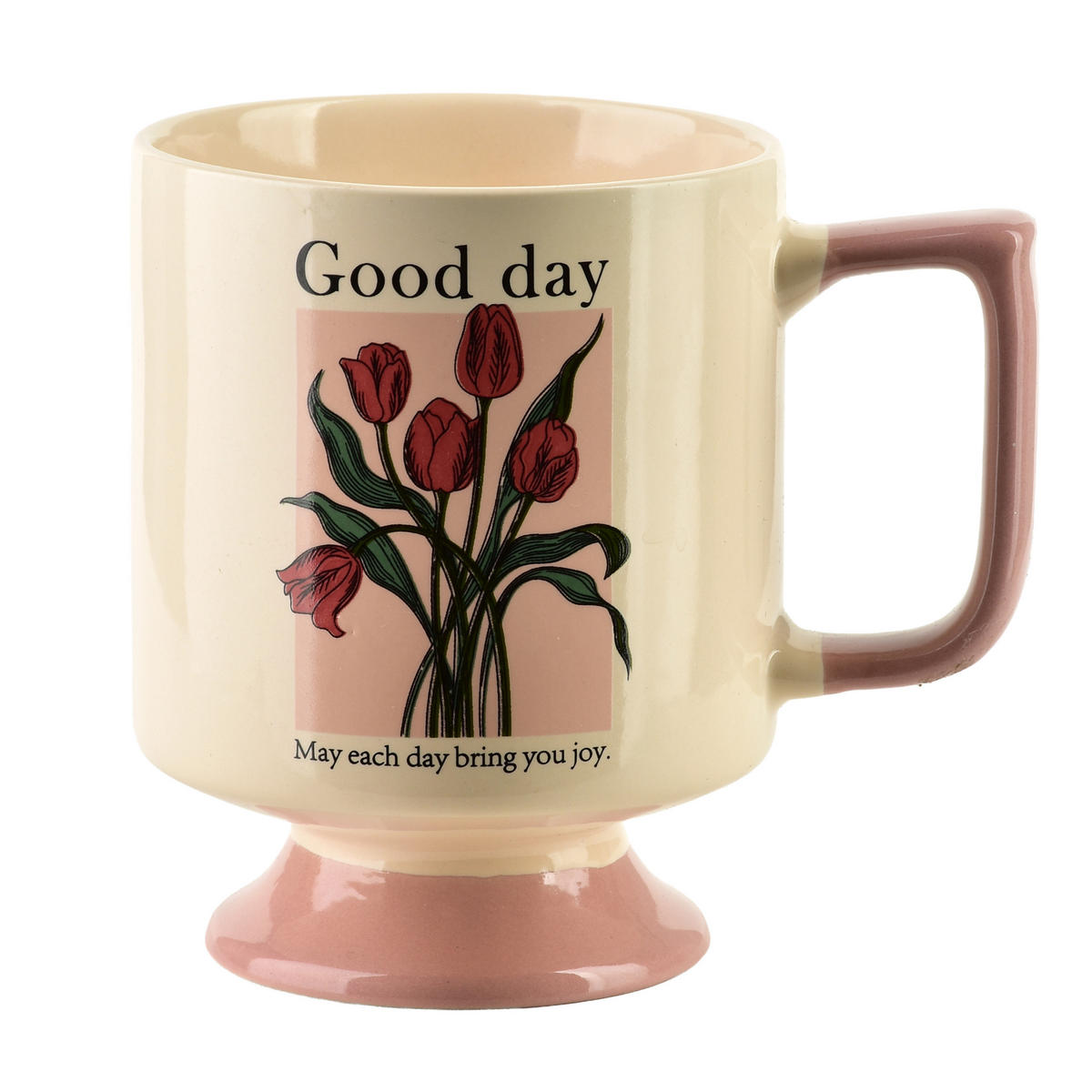 BECHER Rejka Rosa 8/11.5/10.5 cm Porzellan - Rosa, Keramik (0.3L) - Mondex