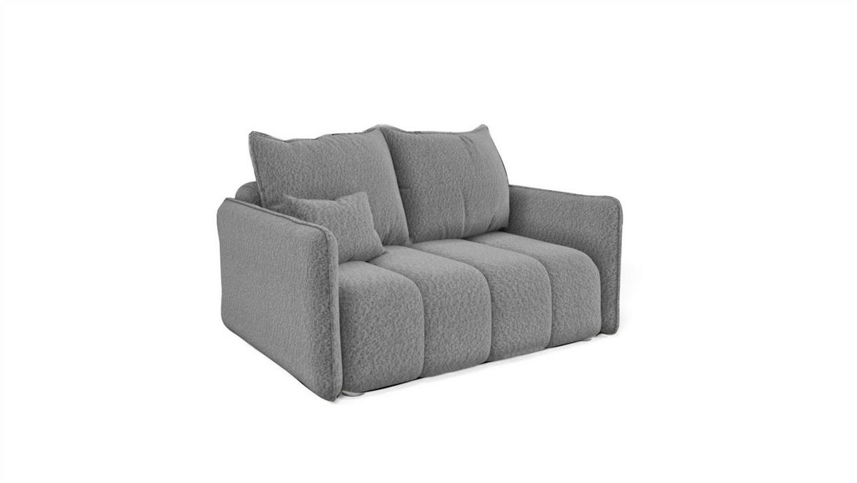 SOFASET Morgano 3-2-1 - Grau, Holzwerkstoff/Textil (216/86/102cm) - Fun Möbel