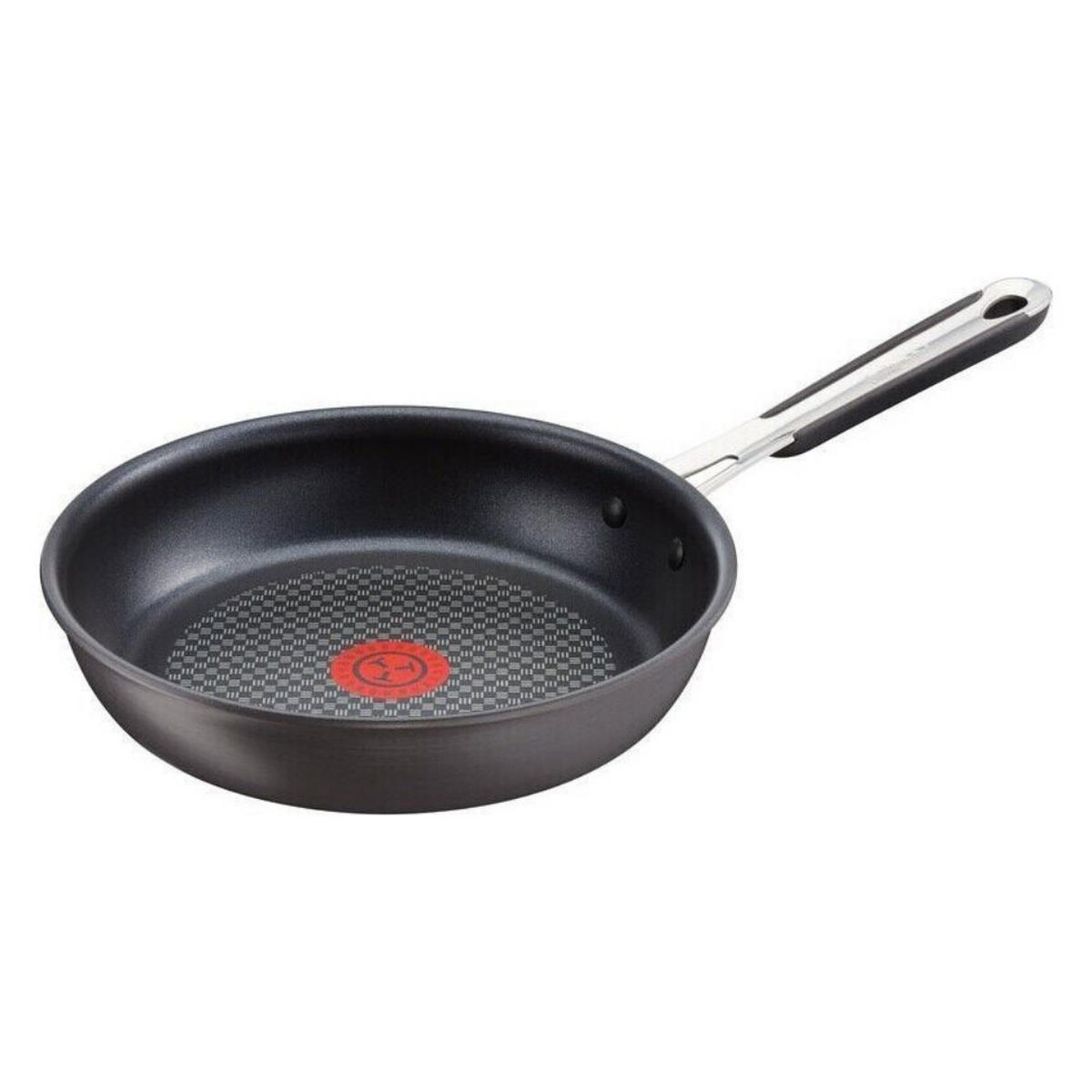 PFANNENSET Bratpfannen E75606 Jamie Oliver 2-Teilig – Ø24 cm & Ø28 cm, Edelstahl, Antihaftbeschichtung, Induktion & alle Herdarten - Schwarz, Metall - Tefal