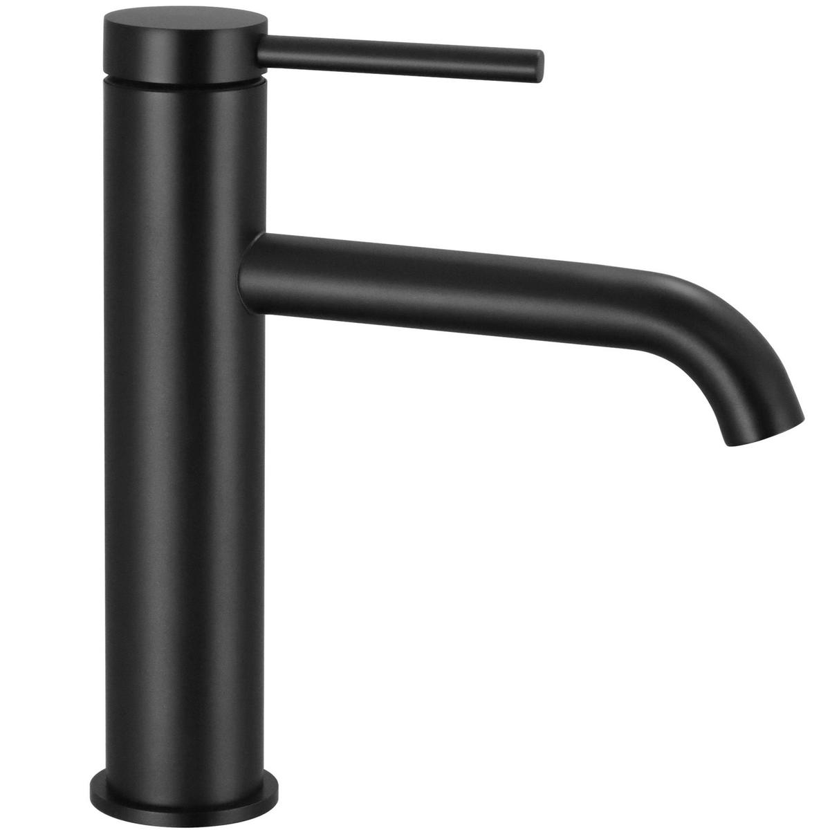 WASCHBECKENARMATUR Rea Clif Black Mat - Schwarz, Metall (4/20.5/16.5cm) - REA